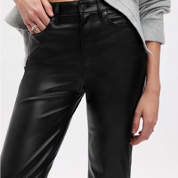 LOFT Pants - LOFT Women's Black faux leather pants.